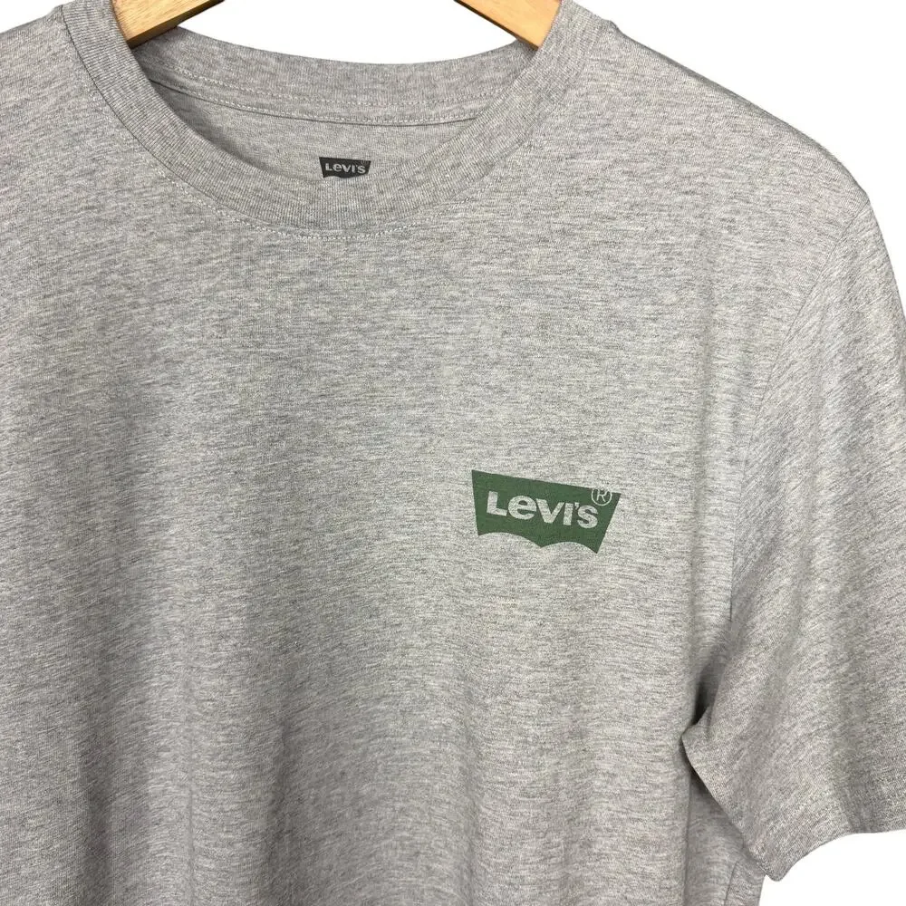 Levi's Taking The Scenic Route Gray Green Men's XS Short Sleeve T-Shirt Casual
